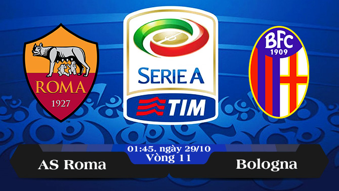 Soi kèo bóng đá AS Roma vs Bologna 01h45, ngày 29/10 Serie A