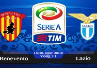Soi kèo bóng đá Benevento vs Lazio 18h30, ngày 29/10 Serie A