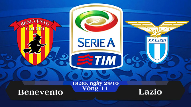 Soi kèo bóng đá Benevento vs Lazio 18h30, ngày 29/10 Serie A