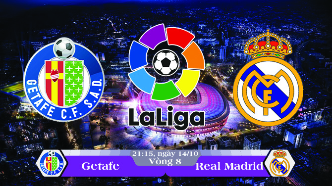 Soi kèo bóng đá Getafe vs Real Madrid 21h15, ngày 14/10 La Liga