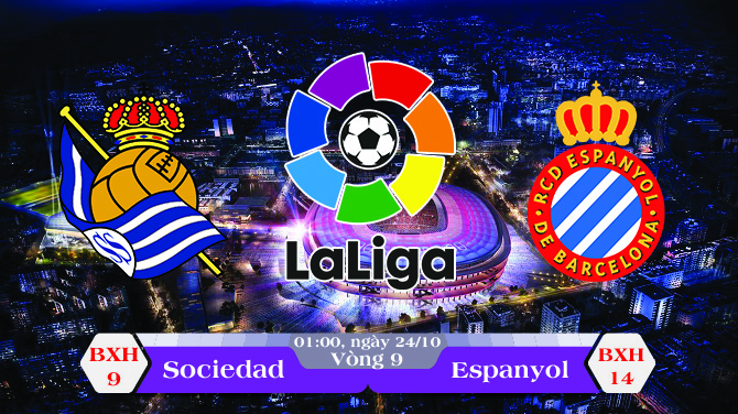 Soi kèo bóng đá Real Sociedad vs Espanyol 01h00, ngày 24/10 La Liga