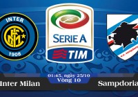 Soi kèo bóng đá Inter Milan vs Sampdoria 01h45, ngày 25/10 Serie A