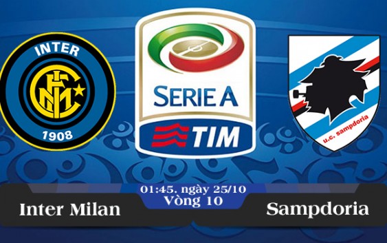 Soi kèo bóng đá Inter Milan vs Sampdoria 01h45, ngày 25/10 Serie A