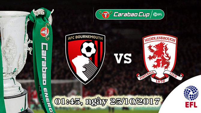 Soi kèo bóng đá Bournemouth vs Middlesbrough 01h45, ngày 25/10 Cúp Liên Đoàn Anh