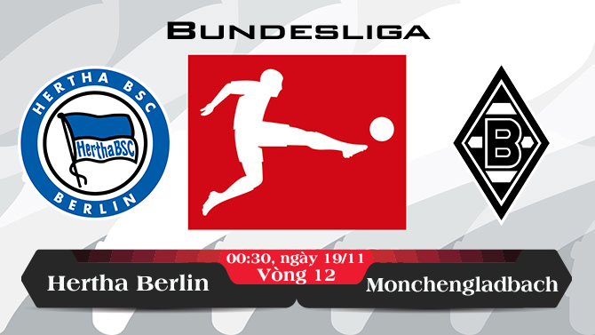 Soi kèo bóng đá Hertha Berlin vs Monchengladbach 00h30, ngày 19/11 Bundesliga
