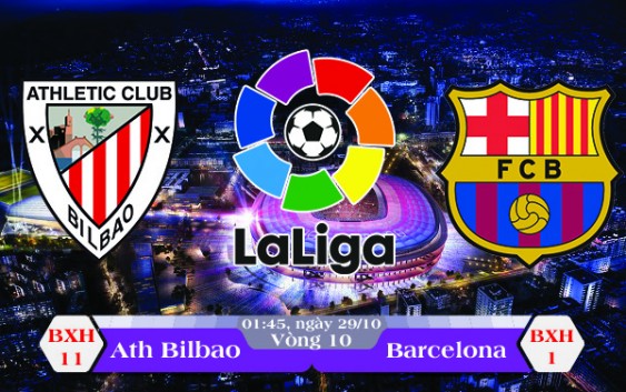 Soi kèo bóng đá Ath Bilbao vs Barcelona 01h45, ngày 29/10 La Liga