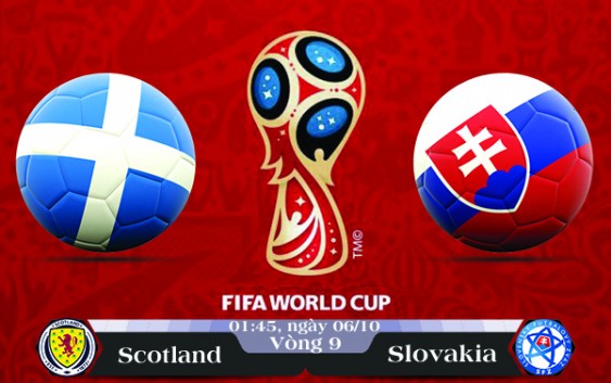 Soi kèo bóng đá Scotland vs Slovakia 01h45, ngày 06/10 Vòng Loại World Cup 2018