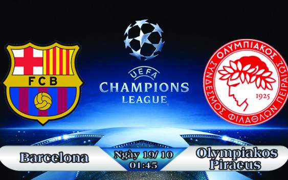 Soi kèo bóng đá Barcelona vs Olympiakos Piraeus 01h45, ngày 19/10 Champions League