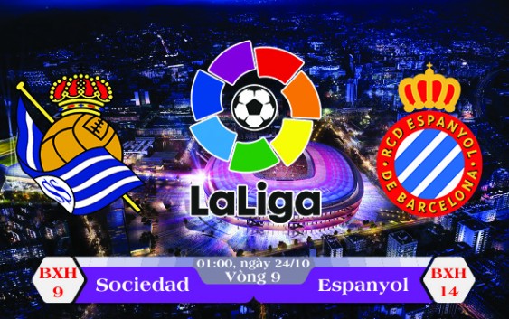 Soi kèo bóng đá Real Sociedad vs Espanyol 01h00, ngày 24/10 La Liga