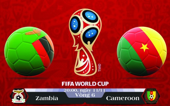 Soi kèo bóng đá Zambia vs Cameroon 20h00, ngày 11/11 Vòng Loại World Cup 2018