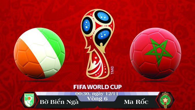 Soi kèo bóng đá Bờ Biển Ngà vs Ma Rốc 00h30, ngày 12/11 Vòng Loại World Cup 2018