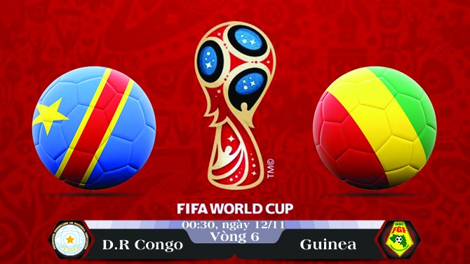 Soi kèo bóng đá D.R Congo vs Guinea 00h30, ngày 12/11 Vòng Loại World Cup 2018