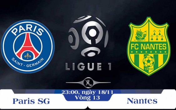 Soi kèo bóng đá PSG vs Nantes 23h00, ngày 18/11 Giải Vô Địch Quốc Gia Pháp
