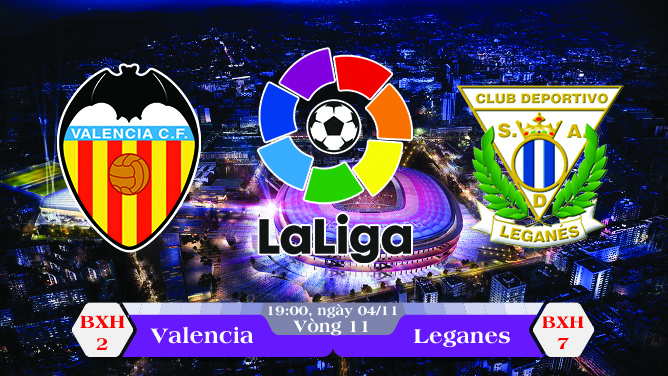 Soi kèo bóng đá Valencia vs Leganes 19h00, ngày 04/11 La Liga